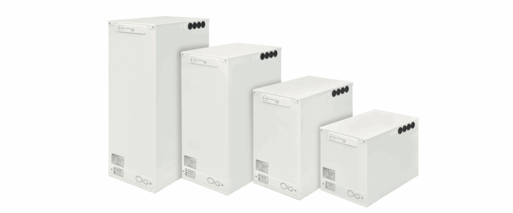portclubdouches voorzien van warm water dankzij Sunamp warmtebatterij